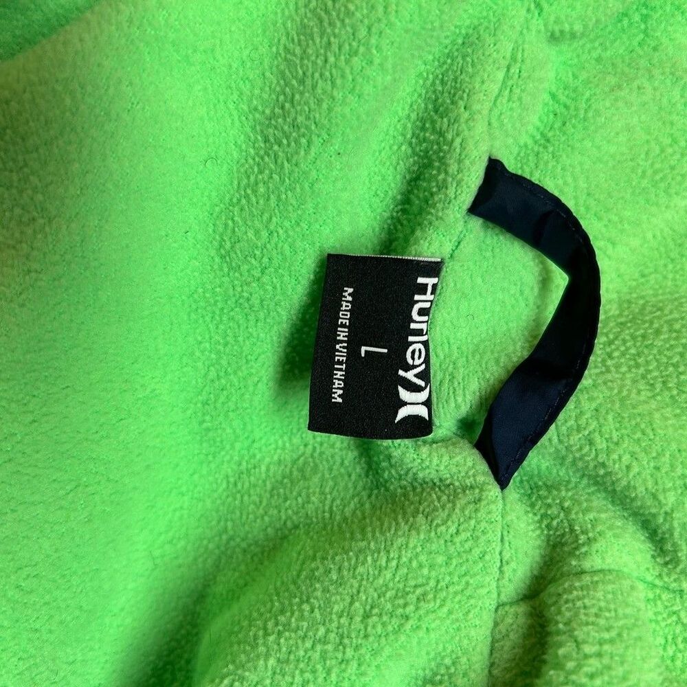 Hurley Boys Puffer Jacket Size L 12-13 Years Blue Navy Hooded Full Zip Coat - Picture 10 of 10